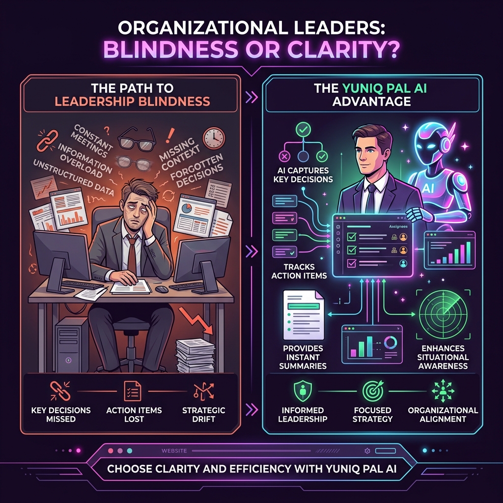 How Leaders Go Blind vs The YuniQ Pal AI Advantage